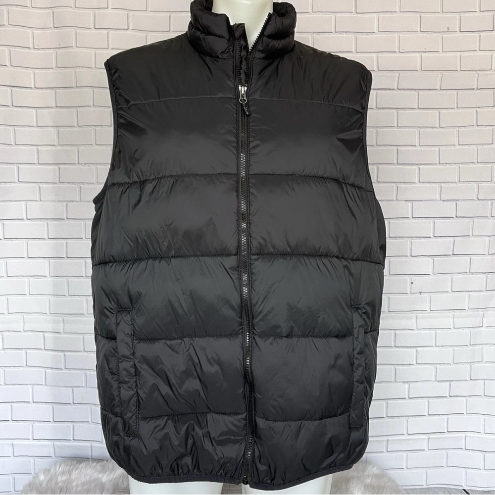 Swiss Tech Black Puffer Vest Full Zip Men’s XL 46-48 Insulated Black
